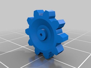 gear wheel engineering 3d print model - Mito3D
