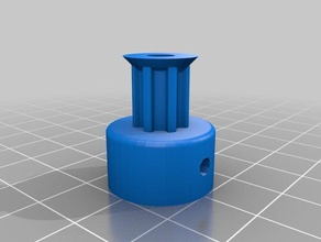 pulley t5 7 teeth 3d printer parts customized 3d print model - Mito3D