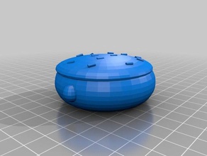 boston cream donut without sprinkles art 3d print model - Mito3D