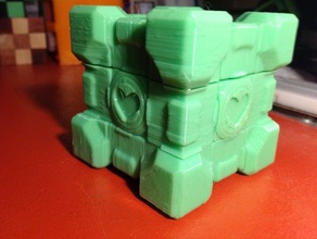 companion cube brain teaser puzzles puzzle 3d print model - Mito3D