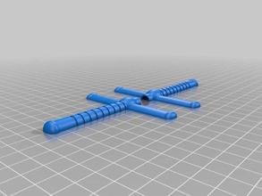 my customized sword handle straw fights guard toys games 3d print model - Mito3D