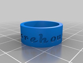 morehouse man 2 rings customized 3d print model - Mito3D