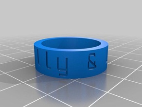 billy layken los anillos personalizado 3d print model - Mito3D