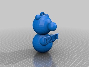 bear keychains customized 3d print model - Mito3D