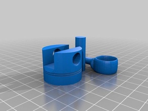 Kolben Schlüsselanhänger 3d print model - Mito3D