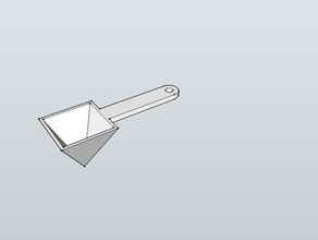 piramidal cucharada cocina y comedor measuringspoons taza de medir los instrumentos medición cuchara 3d print model - Mito3D