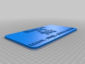 danger ninjas pirates lasers signs & logos customized 3d print model - Mito3D