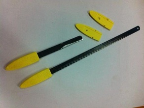 build part removal tool 3d printer accessories blade hacksaw handle 3d print model - Mito3D
