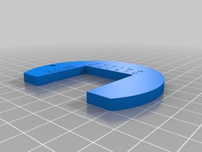 cockle measure key tag hand tools bait boat fishing 3d print model - Mito3D