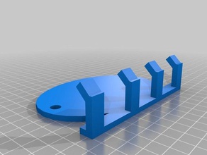 rohling 4x trela gancho animais de estimação personalizado 3d print model - Mito3D