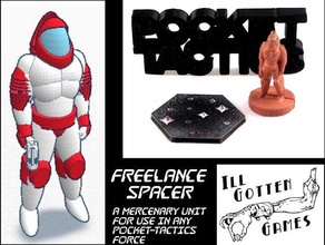 pocket-tactics freelance spacer second edition games 15mm astronaut fantasy gaming mercenary miniature multiverse rpg scifi strategy tabletop 3d print model - Mito3D