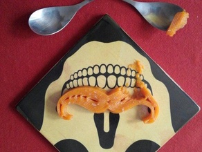 zucca pur e cranio baffi cucina & sala da pranzo il barcellona digitale ricetta cibo i di 3d print model - Mito3D