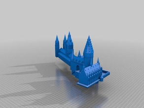 bölüm hogwarts binalar ve yapılar harry potter okul Sihirbazı 3d print model - Mito3D