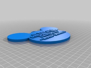 printable poet badge walt disney keychain belton new tech 3d print model - Mito3D