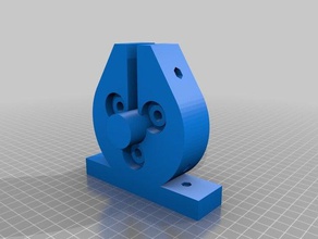 my customized threadless ballscrew no backlash25mm rod machine tools 3d print model - Mito3D