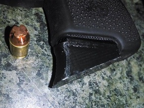 rinforzato ruger lcp presa di estensione 380 piastra base arma da fuoco la pistola rivista il mignolo pinky 3d print model - Mito3D