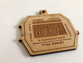 nerd izle kolye casio takı lasercut nacklace 3d print model - Mito3D