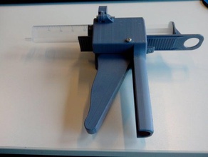 20 ml jeringa de 20cc la pistola herramientas mano pegamento con arma fuego las armas 3d print model - Mito3D