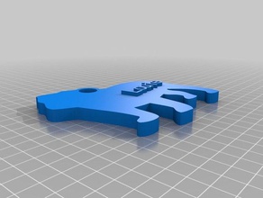 louie my customized keychain keychains 3d print model - Mito3D