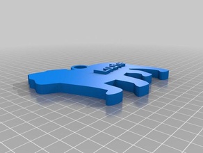 louie my customized keychain keychains 3d print model - Mito3D