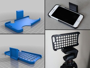 tripod mount iphone 6 plus & samsung galaxy s7 edge camera 3d print model - Mito3D