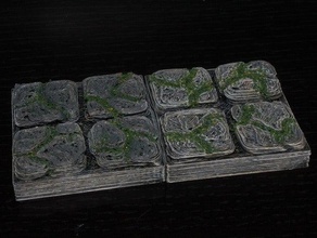 openforge rovinato il pavimento di piastrelle giocattolo & accessori gioco dnd dungeon miniature pathfinder rpg da tavolo terreno 3d print model - Mito3D