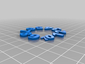 impresionante kup - números La impresión en 3d 3d print model - Mito3D