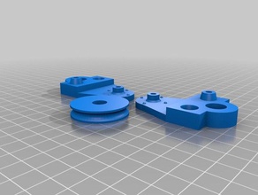 my customized pulley 35 mm diameter outdoor & garden 3d print model - Mito3D
