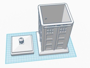 doutor caixa recipientes médico hotmailcom tardis drwho 3d print model - Mito3D