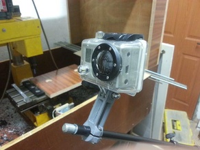 gopro morsetto k&m stand microfono la fotocamera su misura 3d print model - Mito3D