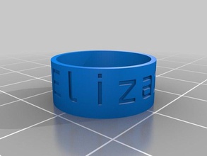 bz anneau les anneaux personnalisé 3d print model - Mito3D