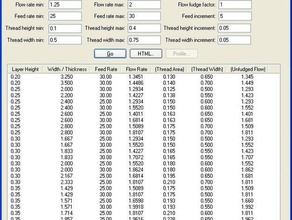 resolução skeinforge taxa de fluxo outros calibração software 3d print model - Mito3D