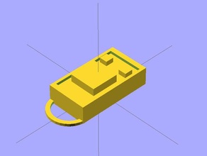 semplice snap-in caso hacklace2 l'elettronica openscad 3d print model - Mito3D