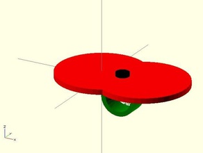 poppy ring rings 3d print model - Mito3D