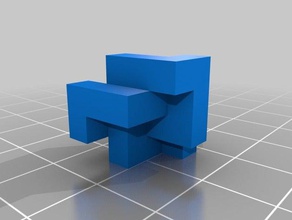 symmetrische kubische kleeblatt 3d print model - Mito3D