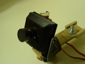 caso 1 3 polegadas sony ccd da câmera r c veículos openscad 3d print model - Mito3D