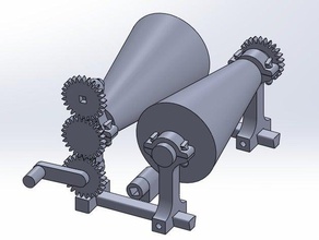 cvt-Getriebe engineering Kegel kontinuierlich ist cvt die übertragung variable 3d print model - Mito3D