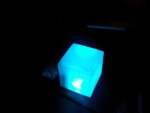 cube en led de l'électronique 3d 3d print model - Mito3D