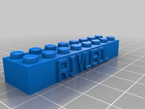 lego bloco rivusol brinquedos de construção personalizado 3d print model - Mito3D