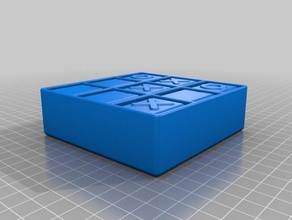 travel tic-tac-toe games tic tac toe game 3d print model - Mito3D