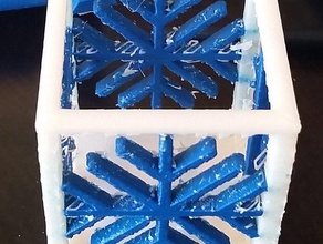 kar fener çift A'ya pul heykeller Noel dekorasyon süslemeleri dualstrusion renk alanında ekstruder aydınlatma ışıklar kartanesi taneleri tanesi çay ışığı 3d print model - Mito3D
