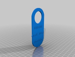 my customized door tag 5 household 3d print model - Mito3D