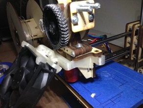 Ventilador de 80 mm montaje printrbot jr 3d la impresora accesorios 3d print model - Mito3D