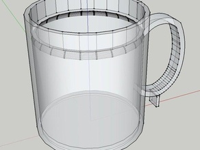 &acirc&euro&oelignever fuoriuscita&acirc&euro tazza di caffè cucina pranzo 3d print model - Mito3D