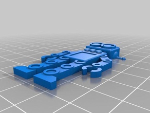 anpassbare Roboter Schlüsselanhänger customizer Herausforderung openscad tragbar 3d print model - Mito3D
