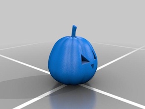 jack-o-lantern face decor pumpkin 3d print model - Mito3D