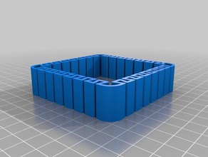 caps olmadan özelleştirilmiş oluklu kutu benim organizasyon 3d print model - Mito3D