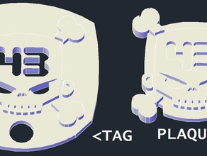 ken Dummkopf Schlüsselanhänger block keychain Schädel 3d print model - Mito3D