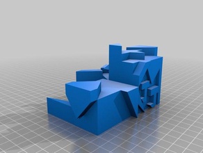 crazy shape interactive art fun parts shapes 3d print model - Mito3D