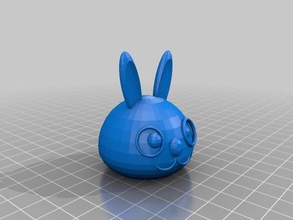 bunny sculpture ii head only animals 3d print model - Mito3D